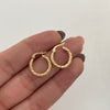 Candonga Entorchada Oro amarillo 18k 1,45 Gr / 1,5 Cm