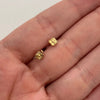 Topos It mini trebol diamantado  Oro amarillo 18k +2 / 1,05 Gr / 4,25 mm