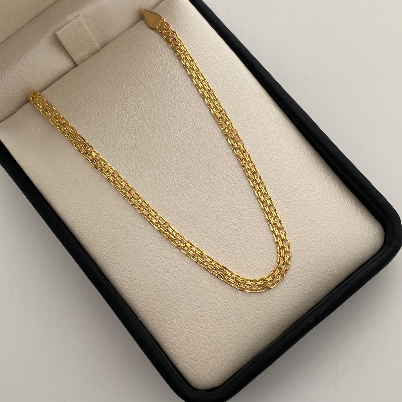 Pulso It China Oro amarillo 18k +1 / 2,3 Gr / 3,4 mm / 20 Cm