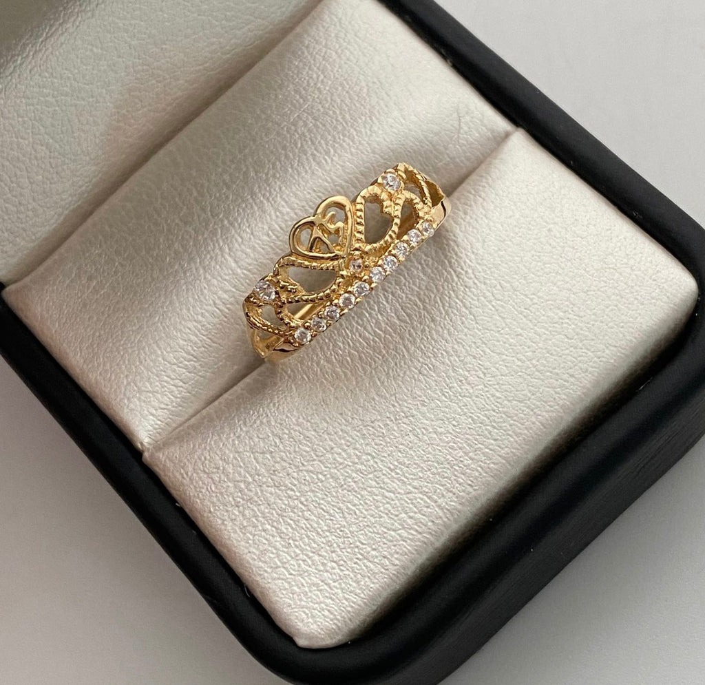 Anillo 15 Corona Casting Oro amarillo 18k / Talla 8 / 2,1 Gr