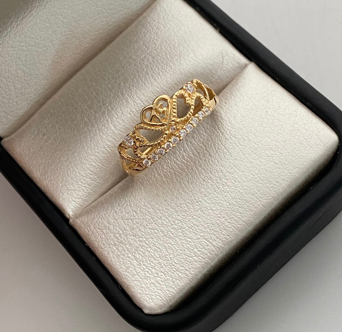 Anillo 15 Corona Casting Oro amarillo 18k / Talla 8 / 2,1 Gr