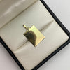 Dije placa lisa Oro amarillo 18k 1,5 Gr / 15,8 mm / 3 Cm