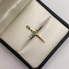Dije Cruz circones Oro amarillo 18k 1,55 Gr / 13,5 mm / 2,8 Cm