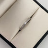 Anillo Solitario Oro blanco 18k / Talla 7 / 1,55 Gr / 1,7 mm