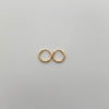 Candonga imperdible mini diamantada Oro amarillo 18k 0,45 Gr / 0,8 Cm