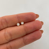 Topos Circon Blanco Oro amarillo 18k 0,6 Gr / 4,2 mm