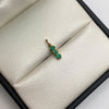 Dije Fila de esmeraldas Oro amarillo 18k 0,75 Gr / 3,3 mm / 1,4 Cm