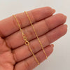 Cadena It Mini Singapur Oro amarillo 18k +1 / 1,3 Gr / 1,2 mm / 50 Cm