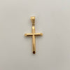 Dije Cruz Tubular Oro amarillo 18k 1,3 Gr / 20,3 mm / 4,1 Cm