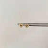 Topos Corazon Silueta Casting Blanco Oro amarillo 18k 0,65 Gr / 5,5 mm