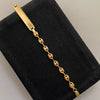 Pulso Placa Gc Oro amarillo 18k 3,45 Gr / 4,6 mm / 18 Cm Broche 0,30