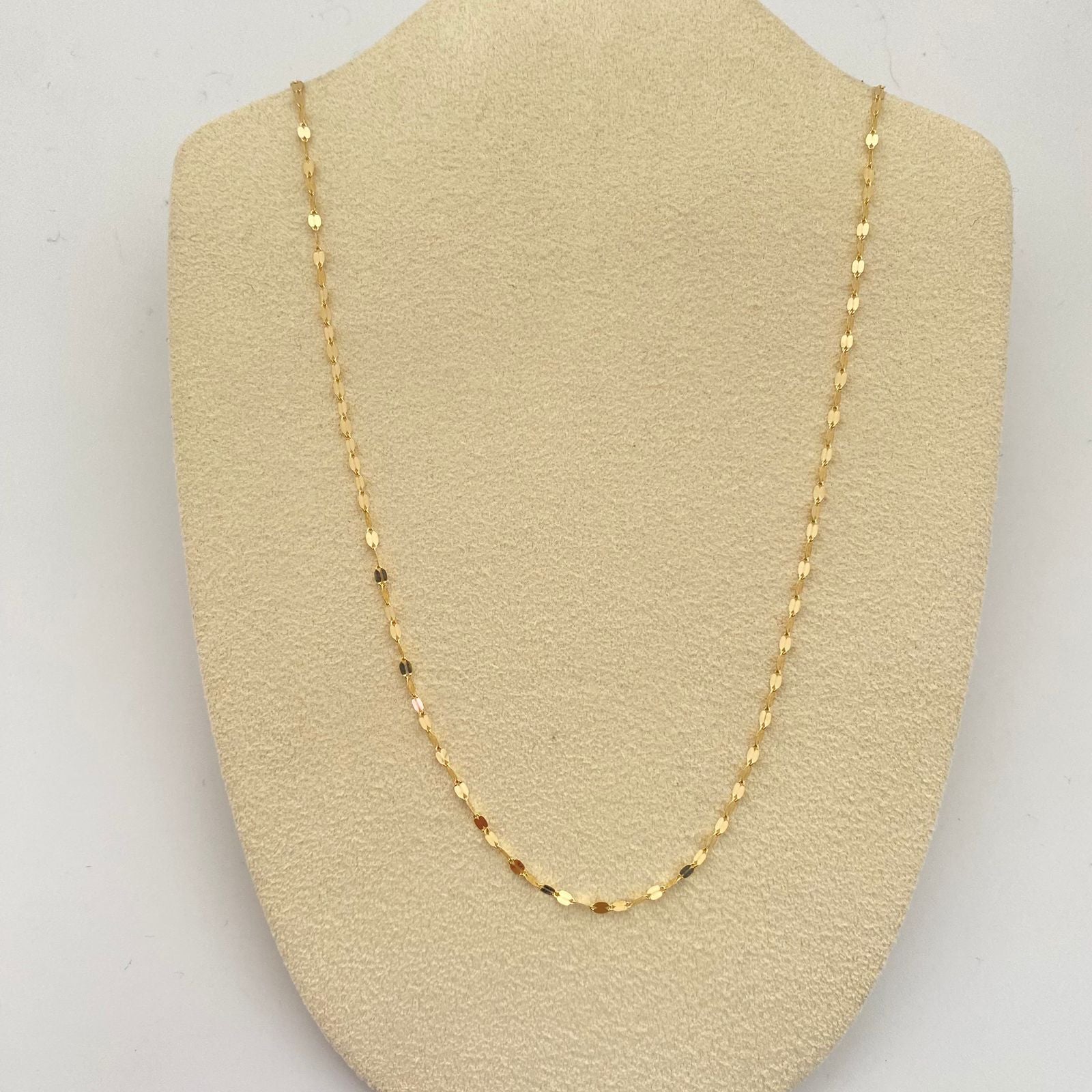 Cadena It flor espejo  Oro amarillo 18k 0,95 Gr / 1,7 mm / 45 Cm