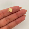 Herraje Virgen de Guadalupe Oro amarillo 18k 0,4 Gr / 1,3 Cm