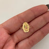 Herraje Silueta Virgen de Guadalupe Casting Oro amarillo 18k 0,9 Gr / 1,4 Cm