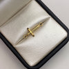 Herraje cruz lisa Oro amarillo 18k 0,32 Gr / 2 Cm