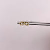 Topos Mariposa circon blanco Oro amarillo 18k 0,65 Gr / 6,5 mm