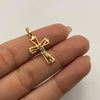Dije Cruz Cristo Oro amarillo 18k 1,5 Gr / 14,6 mm / 2,7 Cm