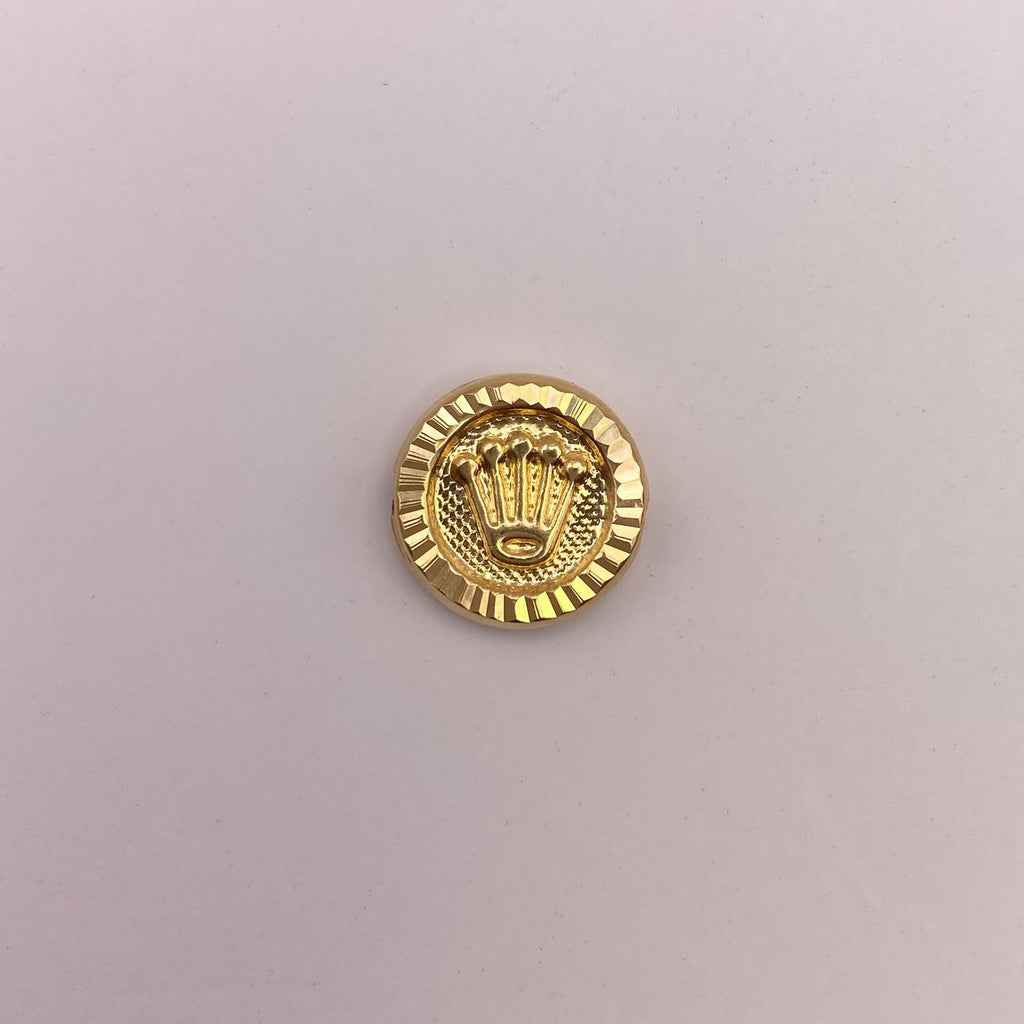 Herraje tambor rx diamantado Oro amarillo 18k 0,83 Gr / 1,2 Cm