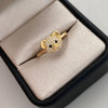 Anillo oso circones Oro amarillo 18k / Talla 8 / 2,15 Gr / 2 mm