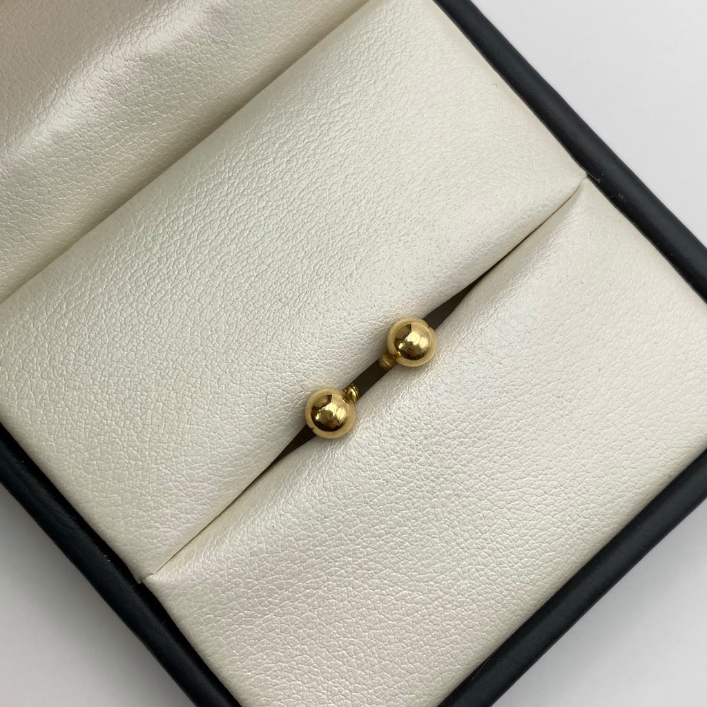 Topos bola lisa 5mm Oro amarillo 18k 0,55 Gr