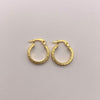 Candonga lisa vs Oro amarillo 18k 1,05 Gr / 1,5 Cm