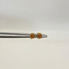 Topos trebol circón naranjado Oro amarillo 18k 0,65 Gr / 5,1 mm