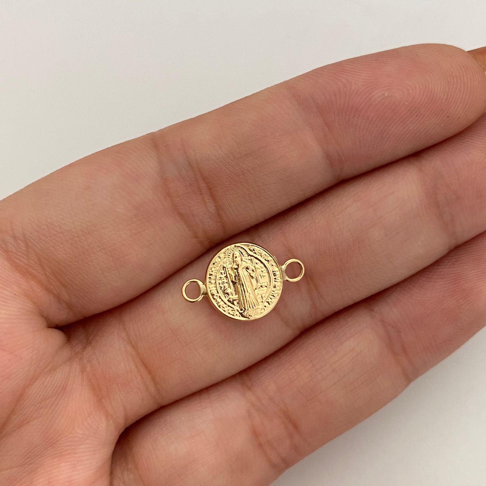 Herraje san benito Oro amarillo 18k 0,45 Gr / 1,5 Cm