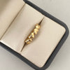 Anillo de corazones inflados  Oro amarillo 18k / Talla 7 1/2 / 2,1 Gr