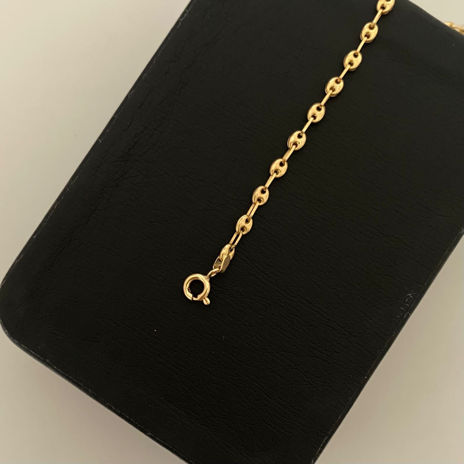 Tobillera baby gc Oro amarillo 18k 2,60 Gr / 3,1 mm / 25 Cm Broche 0,15