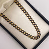 Pulso It cubano circones negros mch Oro amarillo 18k 11,28 Gr / 6,3 mm / 22,5 Cm