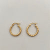 Candonga Entorchada Oro amarillo 18k 1,45 Gr / 1,5 Cm