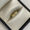 Topos corazon circones blancos  Oro amarillo 18k 0,6 Gr / 5,4 mm