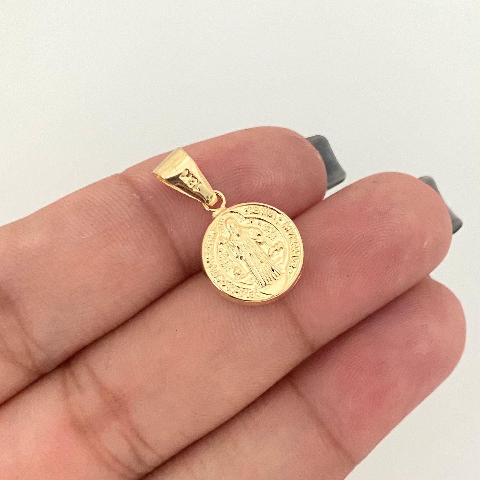Dije san benito Oro amarillo 18k 0,80 Gr / 2,2 Cm