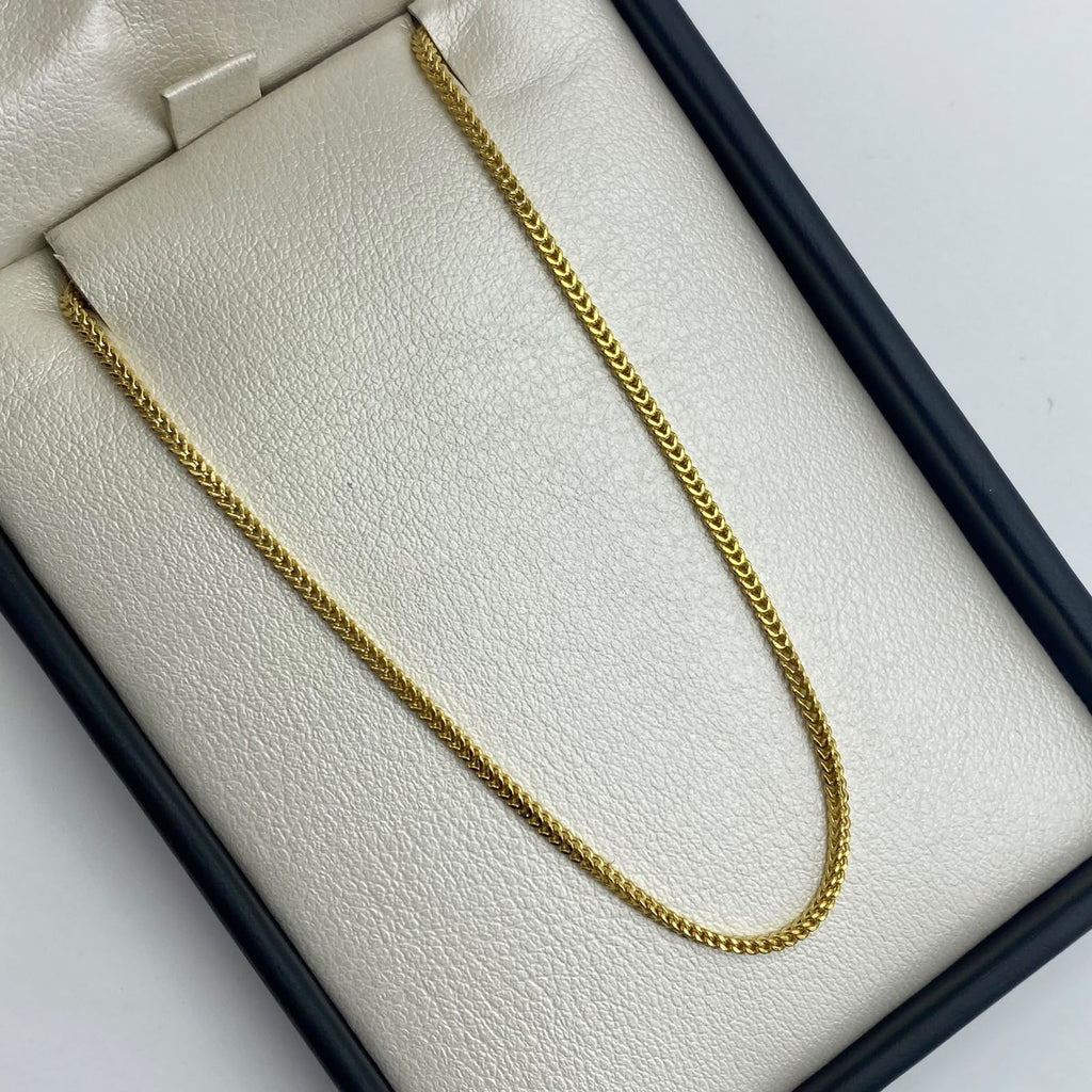 Pulso It Mini franco Oro amarillo 18k +1 / 1,55 Gr / 1,7 mm / 18,7 Cm