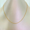 Cadena It Mini Singapur Oro amarillo 18k +1 / 1,3 Gr / 1,2 mm / 50 Cm