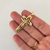 Dije cruz con cristo  Oro amarillo 18k 4,6 Gr / 4,4 Cm