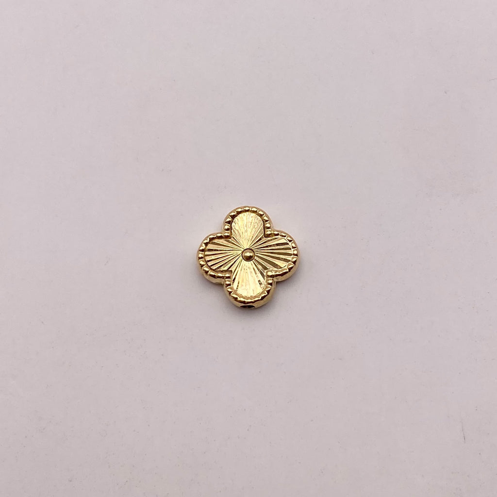 Herraje tambor trebol vc diamantado Oro amarillo 1,1 Gr / 1 Cm