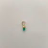 Dije Canutillo de Esmeralda Oro amarillo 18k 0,15 Gr / 2,3 mm / 1 Cm