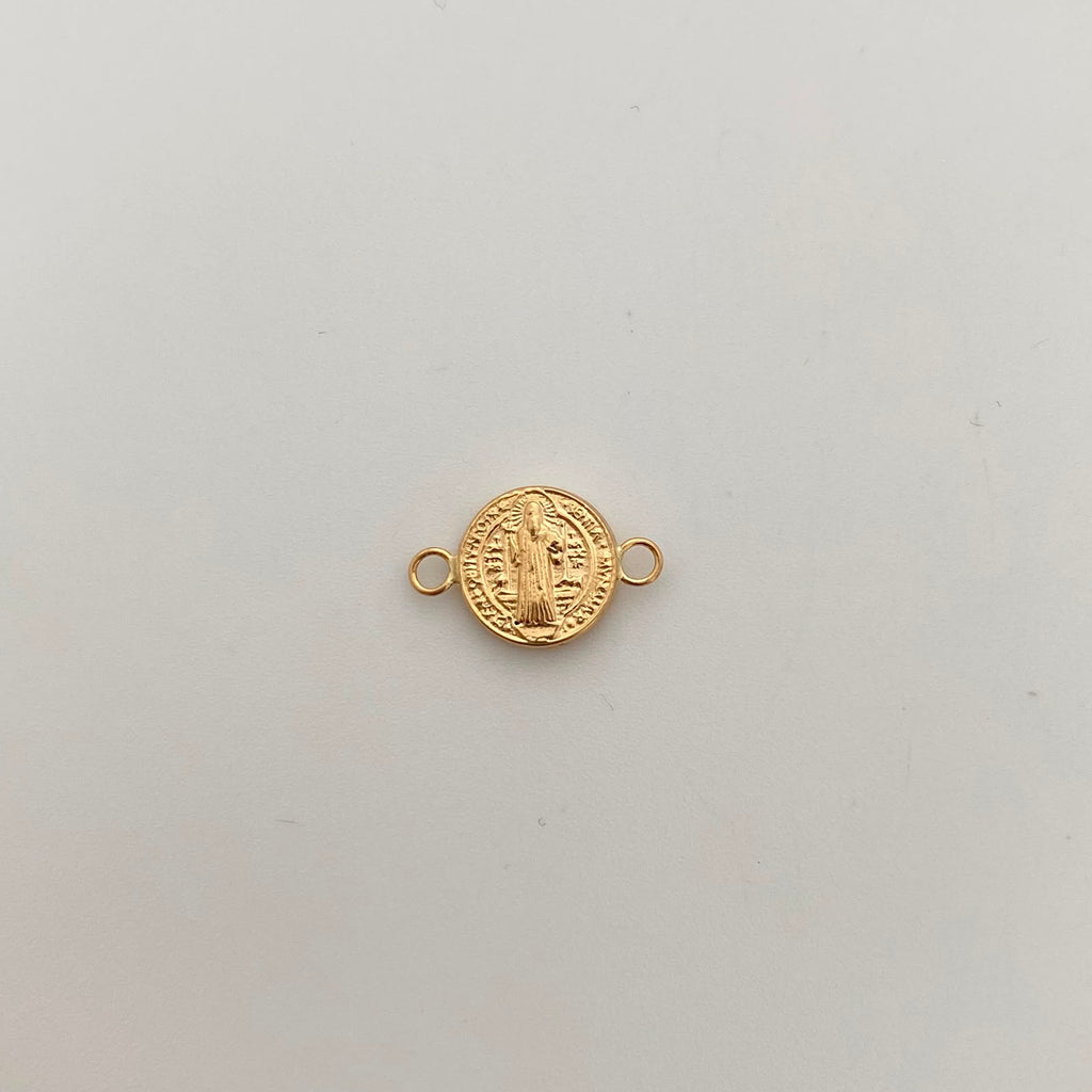 Herraje San benito Oro amarillo 18k 0,45 Gr / 1,5 Cm