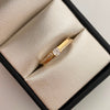 Anillo Solitario Oro amarillo 18k / Talla 8 / 2,3 Gr / 2,9 mm
