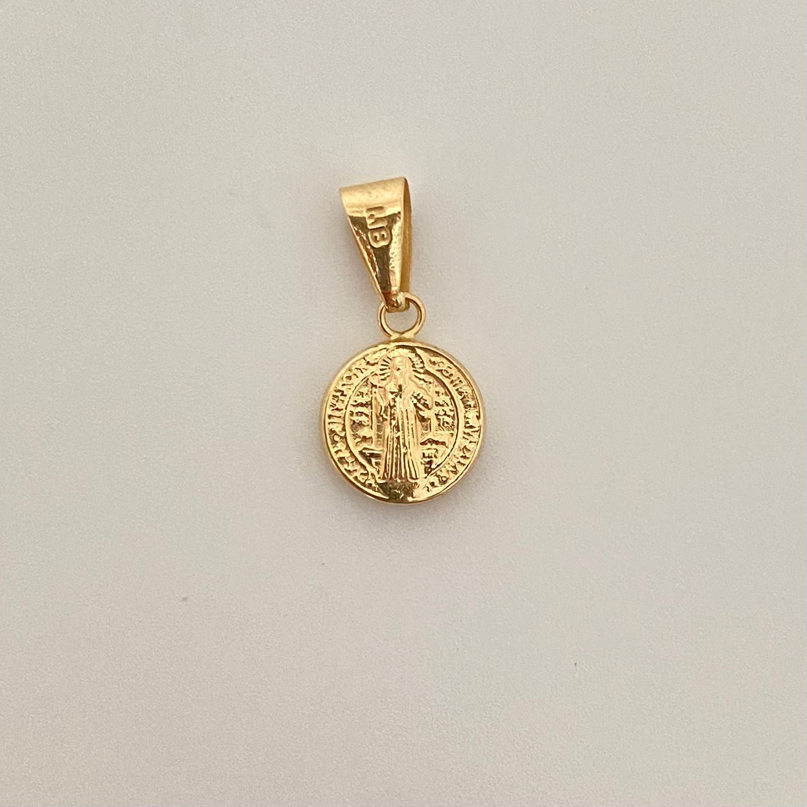 Dije san benito Oro amarillo 18k 0,6 Gr / 1,7 Cm