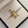 Dije San Judas Rectangular casting Oro amarillo 18k 3,15 Gr / 11,6 mm / 2,7 Cm