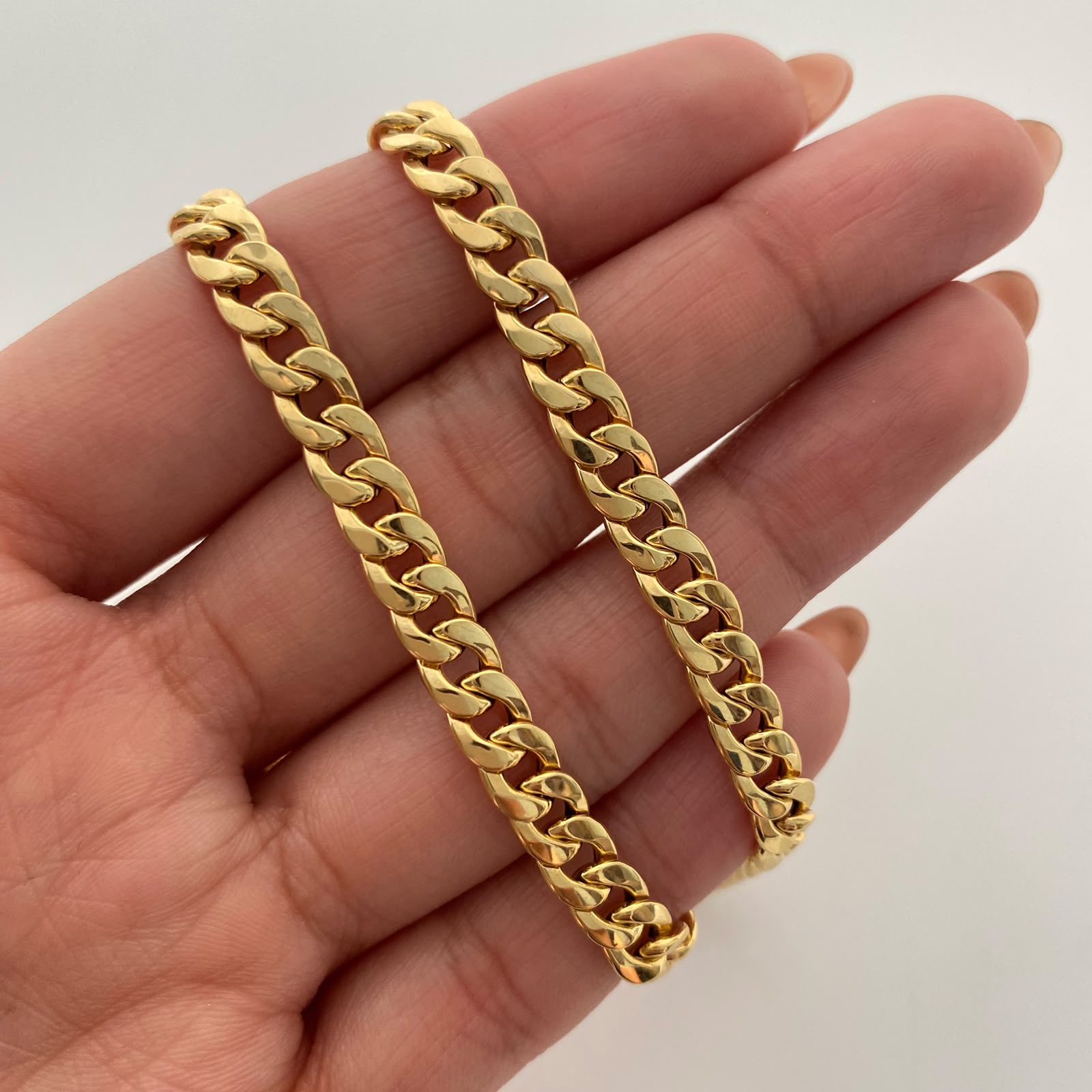 Cadena It Cubana Inflada Oro amarillo 18k +1 / 11,4 Gr / 5,7 mm / 60 Cm