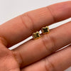 Topos Trebol borde diamantado Oro amarillo 18k 0,45 Gr / 5,9 mm