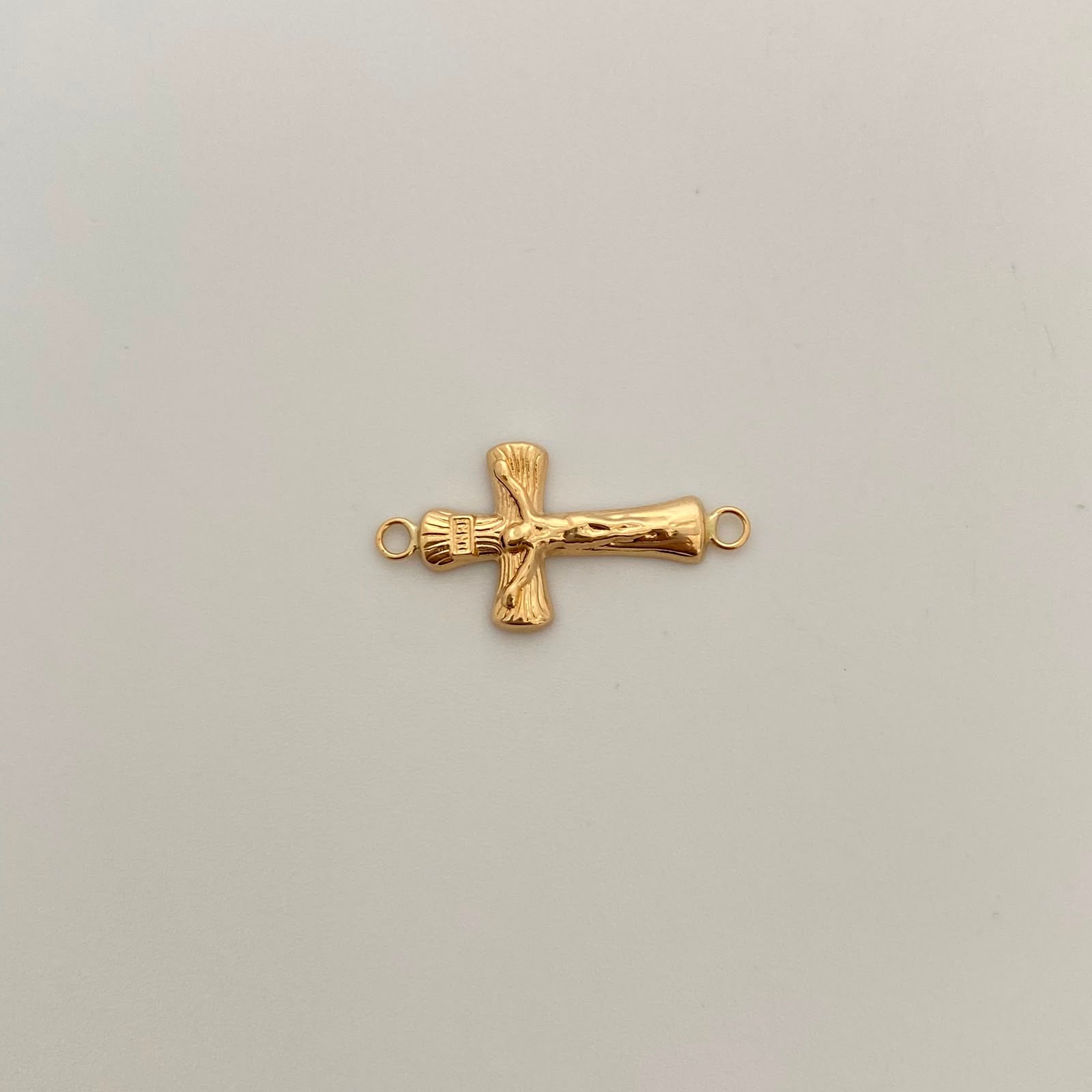 Herraje Cruz Cristo Oro amarillo 18k 0,7 Gr / 1,6 Cm