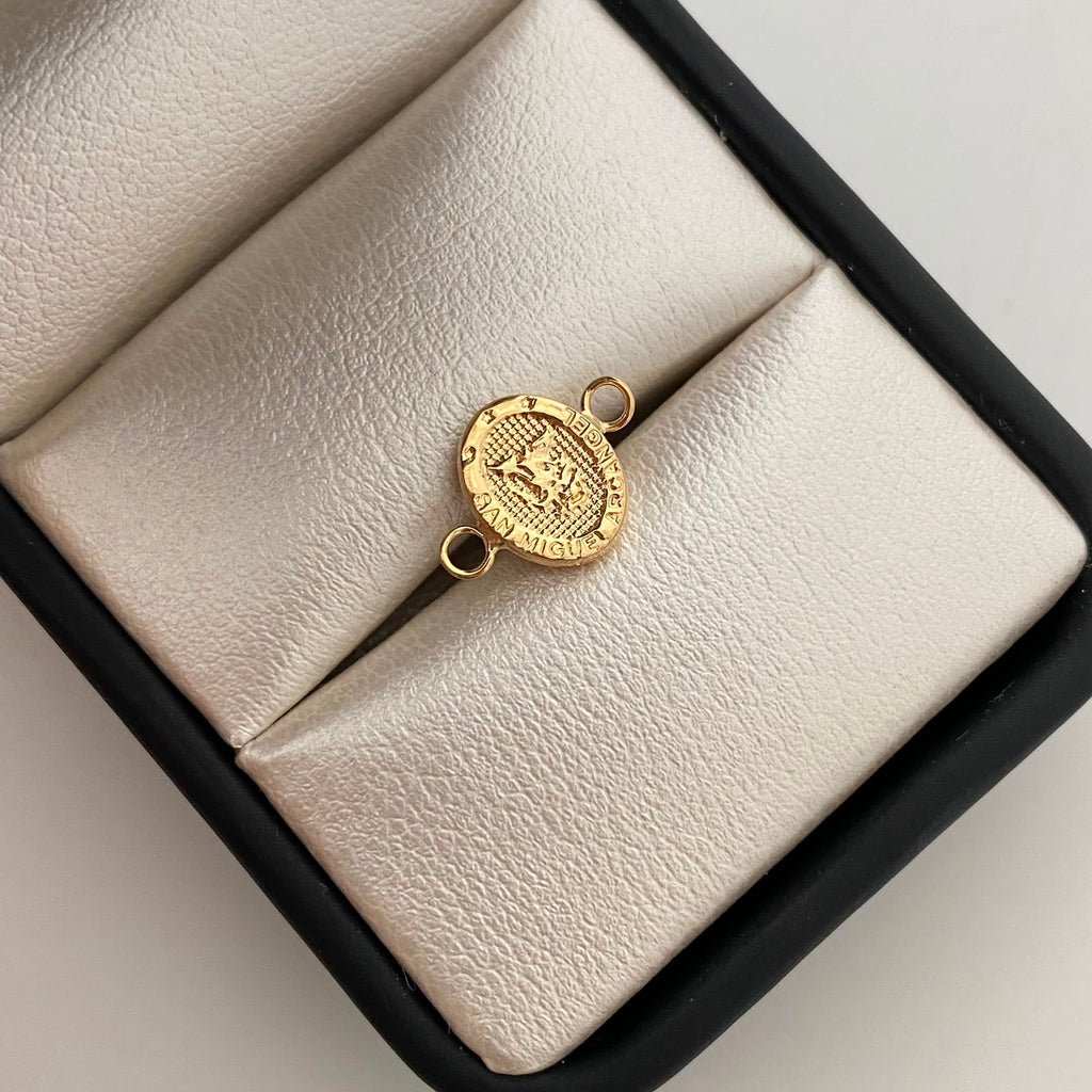 Herraje San Miguel Arcangel Oro amarillo 18k 0,45 Gr / 1,5 Cm