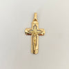 Dije cruz con cristo  Oro amarillo 18k 4,6 Gr / 4,4 Cm