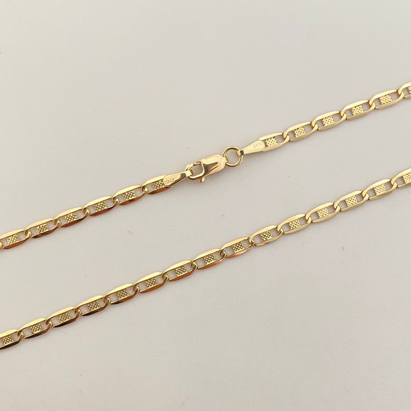 Cadena It plana diamantada Oro amarillo 18k 4,50 Gr / 2,9 mm / 60 Cm