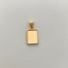 Dije Placa Fotograbado Oro amarillo 18k 0,95 Gr / 10,5 mm / 2,2 Cm