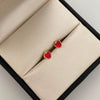 Topos Fresa Roja Oro amarillo 18k 0,55 Gr / 5,7 mm